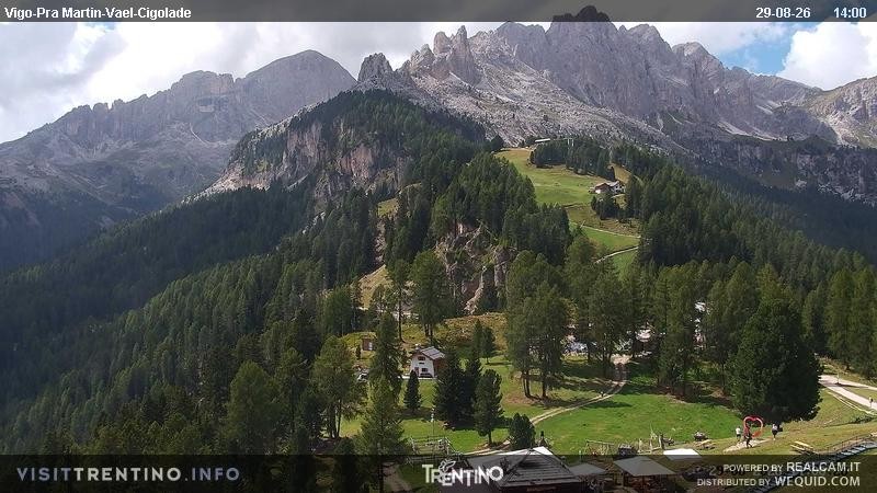 Archiv Foto Webcam Bergstation des Sesselliftes Pian Pecei-Pra Martin