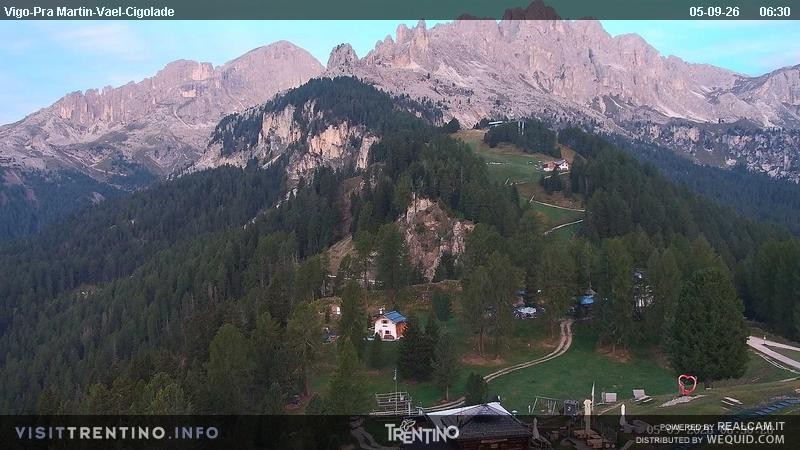 Archiv Foto Webcam Bergstation des Sesselliftes Pian Pecei-Pra Martin