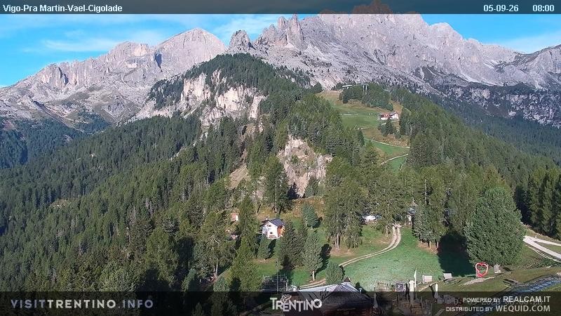 Archiv Foto Webcam Bergstation des Sesselliftes Pian Pecei-Pra Martin