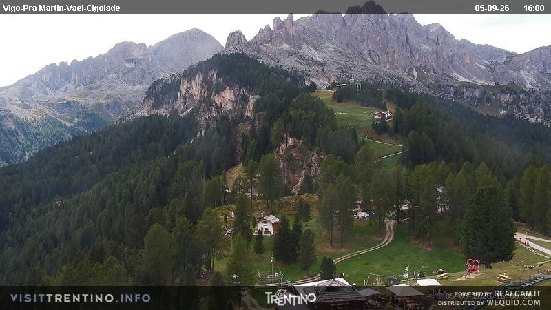 Archiv Foto Webcam Bergstation des Sesselliftes Pian Pecei-Pra Martin