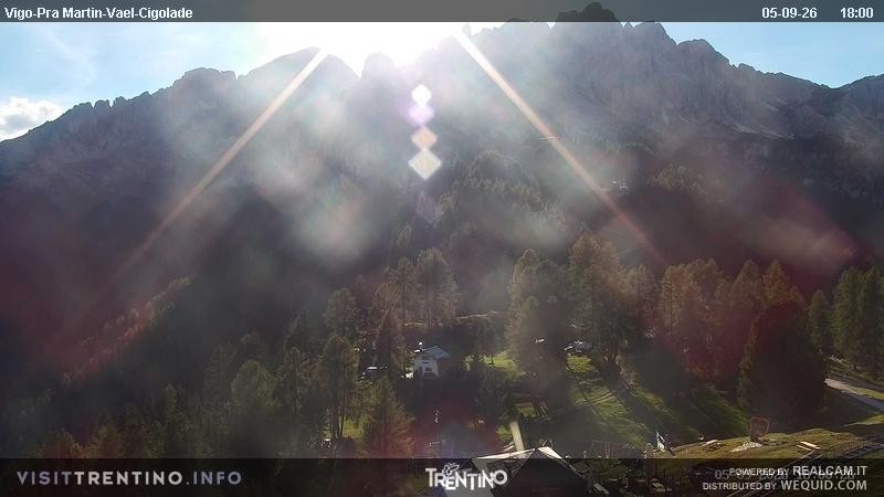Archiv Foto Webcam Bergstation des Sesselliftes Pian Pecei-Pra Martin