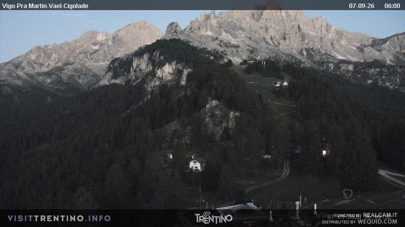 Archived image Webcam Top station of the Pian Pecei-Pra Martin chair lift