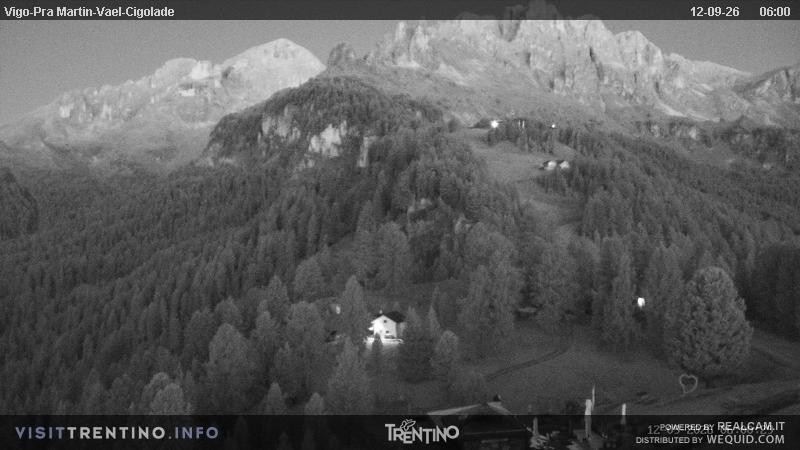 Archived image Webcam Top station of the Pian Pecei-Pra Martin chair lift