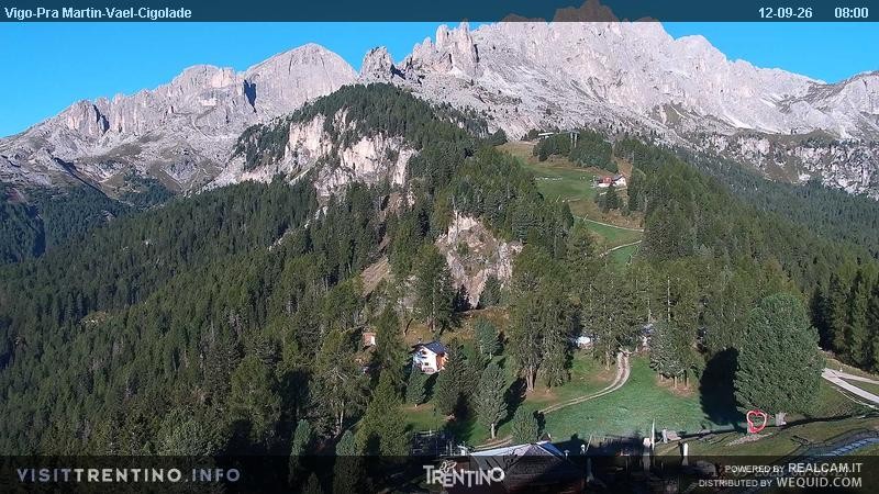Archived image Webcam Top station of the Pian Pecei-Pra Martin chair lift