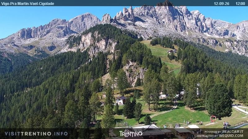 Archived image Webcam Top station of the Pian Pecei-Pra Martin chair lift