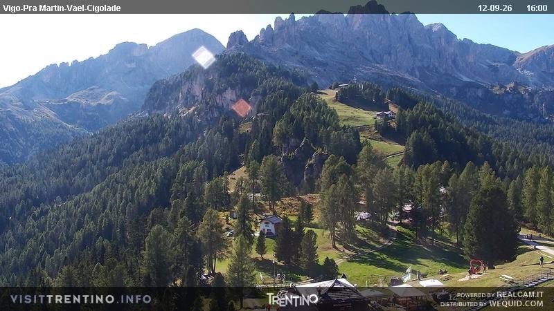 Archived image Webcam Top station of the Pian Pecei-Pra Martin chair lift