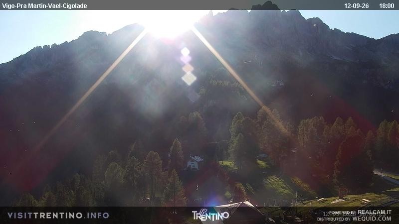 Archived image Webcam Top station of the Pian Pecei-Pra Martin chair lift