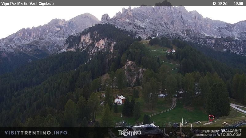 Archived image Webcam Top station of the Pian Pecei-Pra Martin chair lift