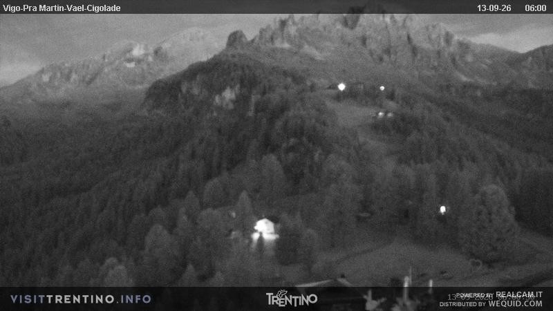 Archiv Foto Webcam Bergstation des Sesselliftes Pian Pecei-Pra Martin
