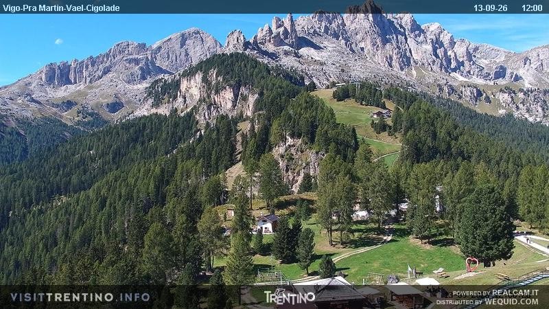 Archiv Foto Webcam Bergstation des Sesselliftes Pian Pecei-Pra Martin