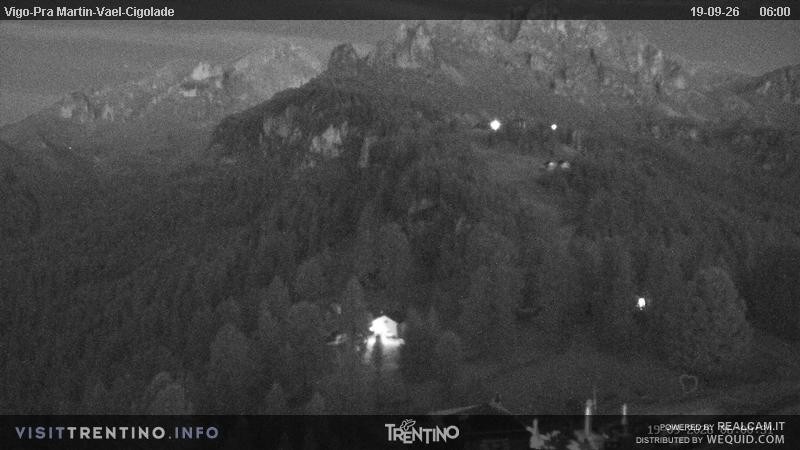 Archiv Foto Webcam Bergstation des Sesselliftes Pian Pecei-Pra Martin