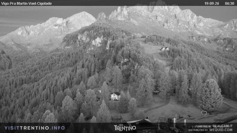 Archiv Foto Webcam Bergstation des Sesselliftes Pian Pecei-Pra Martin