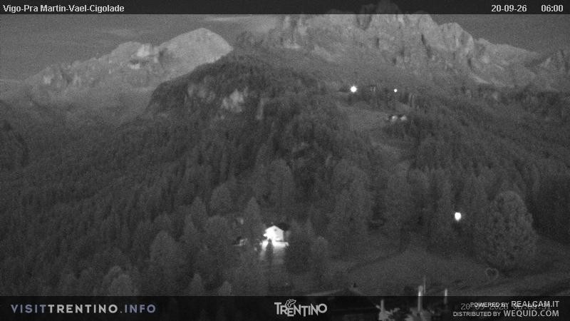 Archiv Foto Webcam Bergstation des Sesselliftes Pian Pecei-Pra Martin