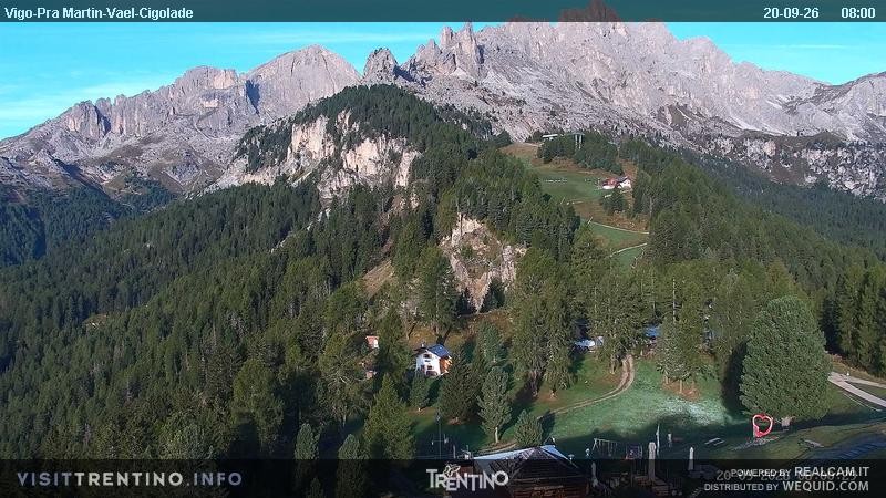 Archiv Foto Webcam Bergstation des Sesselliftes Pian Pecei-Pra Martin