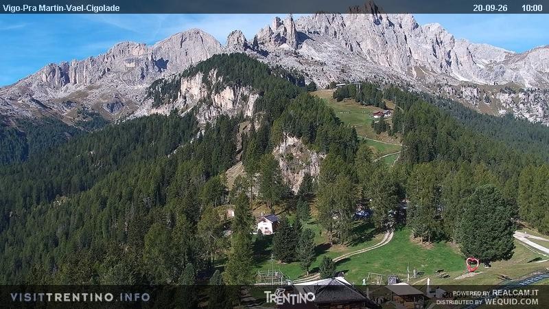 Archiv Foto Webcam Bergstation des Sesselliftes Pian Pecei-Pra Martin