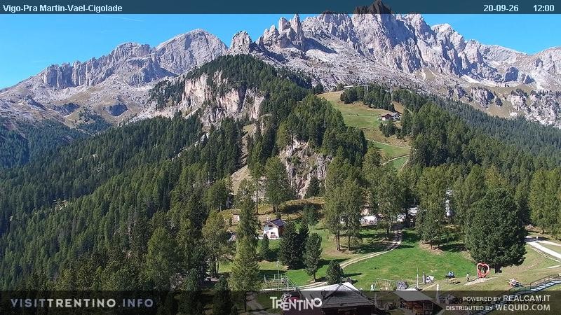 Archiv Foto Webcam Bergstation des Sesselliftes Pian Pecei-Pra Martin