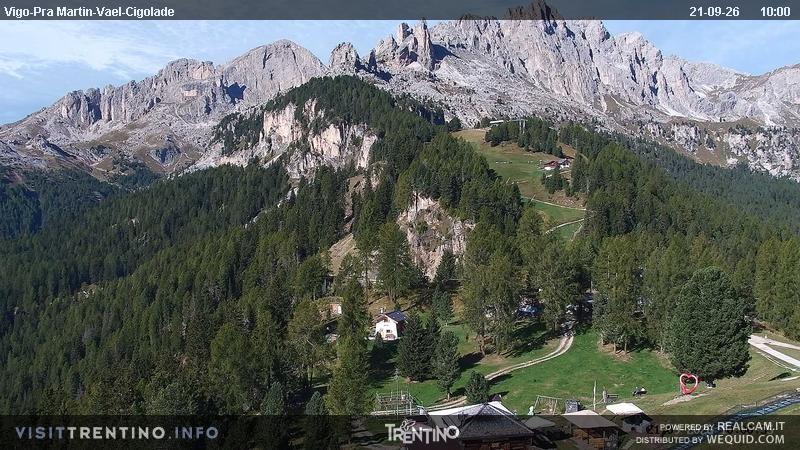 Archived image Webcam Top station of the Pian Pecei-Pra Martin chair lift