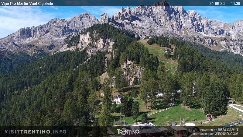 Archived image Webcam Top station of the Pian Pecei-Pra Martin chair lift
