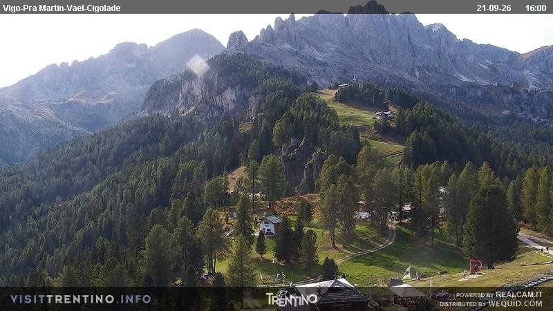 Archived image Webcam Top station of the Pian Pecei-Pra Martin chair lift