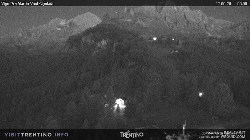 Archiv Foto Webcam Bergstation des Sesselliftes Pian Pecei-Pra Martin