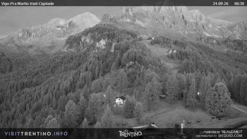 Archiv Foto Webcam Bergstation des Sesselliftes Pian Pecei-Pra Martin