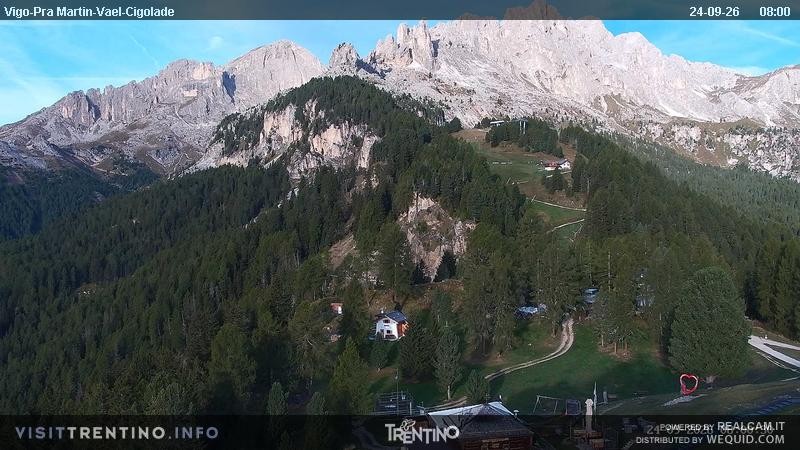 Archiv Foto Webcam Bergstation des Sesselliftes Pian Pecei-Pra Martin