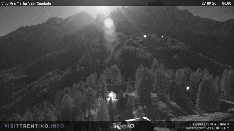 Archiv Foto Webcam Bergstation des Sesselliftes Pian Pecei-Pra Martin