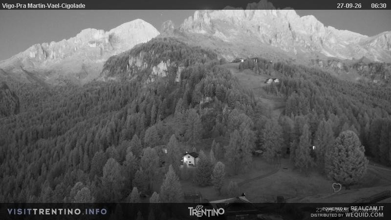 Archiv Foto Webcam Bergstation des Sesselliftes Pian Pecei-Pra Martin