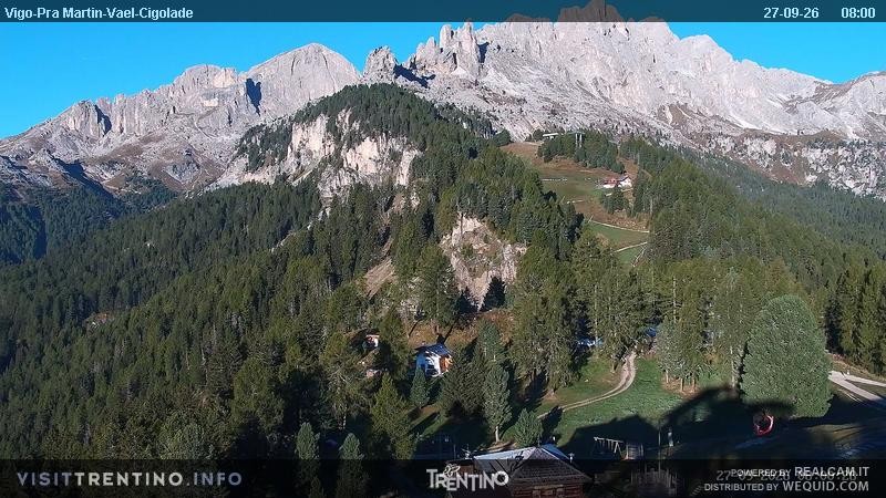 Archiv Foto Webcam Bergstation des Sesselliftes Pian Pecei-Pra Martin