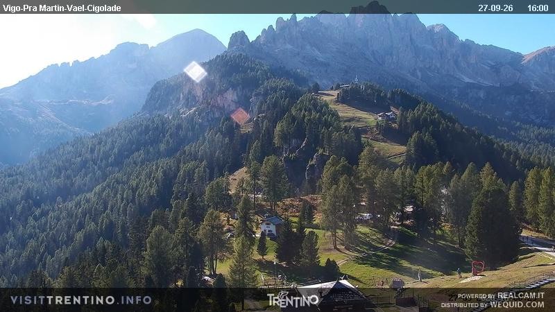 Archiv Foto Webcam Bergstation des Sesselliftes Pian Pecei-Pra Martin