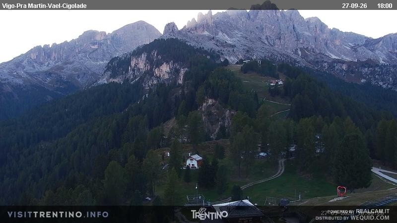 Archiv Foto Webcam Bergstation des Sesselliftes Pian Pecei-Pra Martin