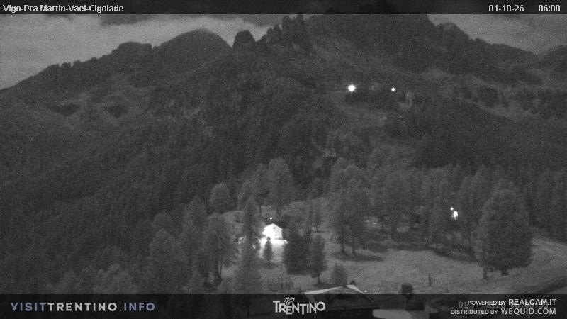 Archiv Foto Webcam Bergstation des Sesselliftes Pian Pecei-Pra Martin