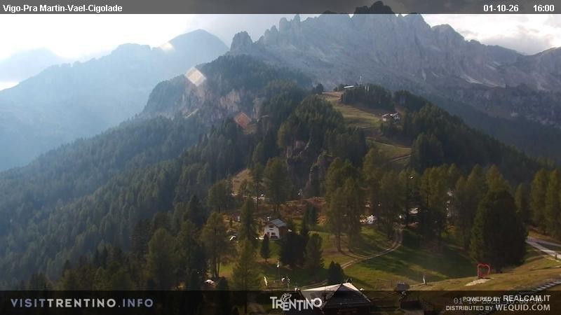 Archiv Foto Webcam Bergstation des Sesselliftes Pian Pecei-Pra Martin