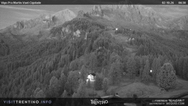 Archiv Foto Webcam Bergstation des Sesselliftes Pian Pecei-Pra Martin