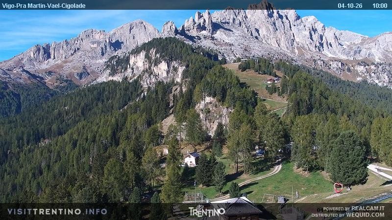 Archiv Foto Webcam Bergstation des Sesselliftes Pian Pecei-Pra Martin