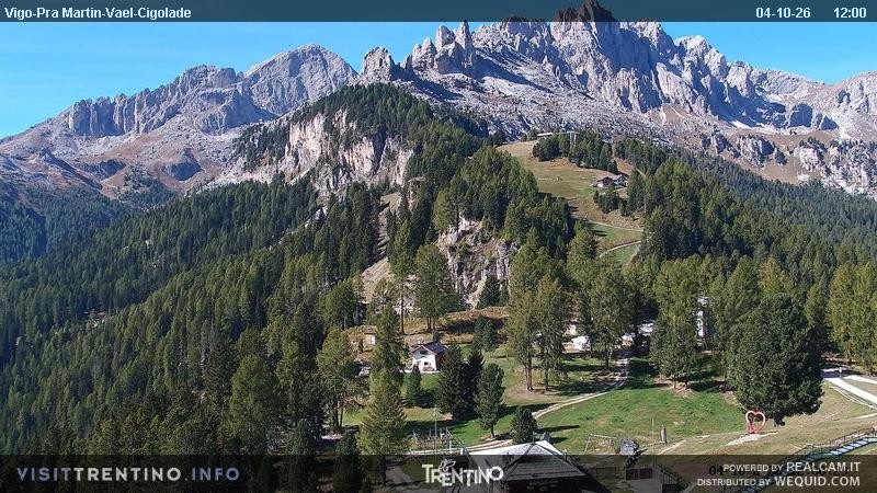 Archiv Foto Webcam Bergstation des Sesselliftes Pian Pecei-Pra Martin