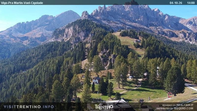 Archiv Foto Webcam Bergstation des Sesselliftes Pian Pecei-Pra Martin