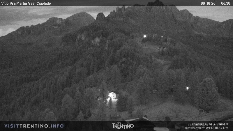 Archiv Foto Webcam Bergstation des Sesselliftes Pian Pecei-Pra Martin