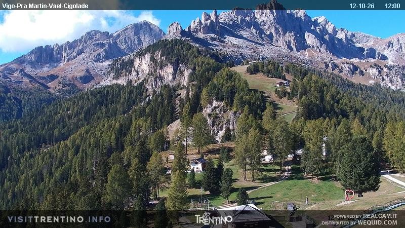 Archiv Foto Webcam Bergstation des Sesselliftes Pian Pecei-Pra Martin