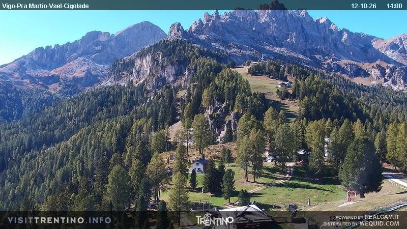 Archiv Foto Webcam Bergstation des Sesselliftes Pian Pecei-Pra Martin