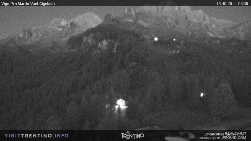 Archiv Foto Webcam Bergstation des Sesselliftes Pian Pecei-Pra Martin
