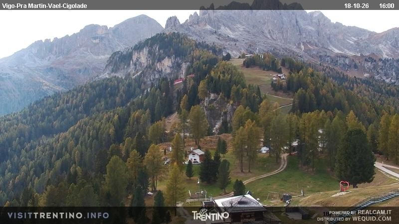 Archiv Foto Webcam Bergstation des Sesselliftes Pian Pecei-Pra Martin