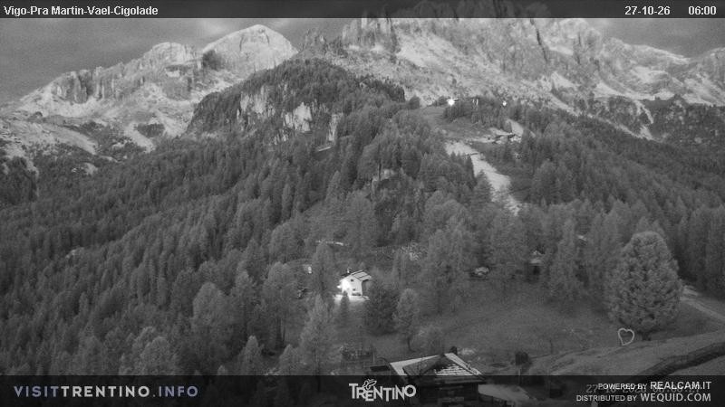 Archiv Foto Webcam Bergstation des Sesselliftes Pian Pecei-Pra Martin