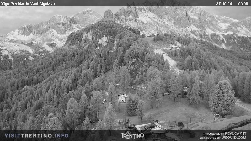Archiv Foto Webcam Bergstation des Sesselliftes Pian Pecei-Pra Martin