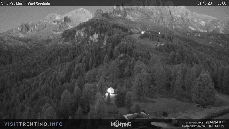 Archiv Foto Webcam Bergstation des Sesselliftes Pian Pecei-Pra Martin
