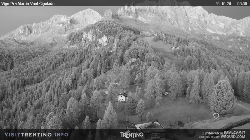 Archiv Foto Webcam Bergstation des Sesselliftes Pian Pecei-Pra Martin
