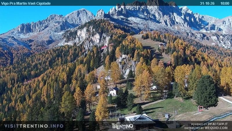 Archiv Foto Webcam Bergstation des Sesselliftes Pian Pecei-Pra Martin