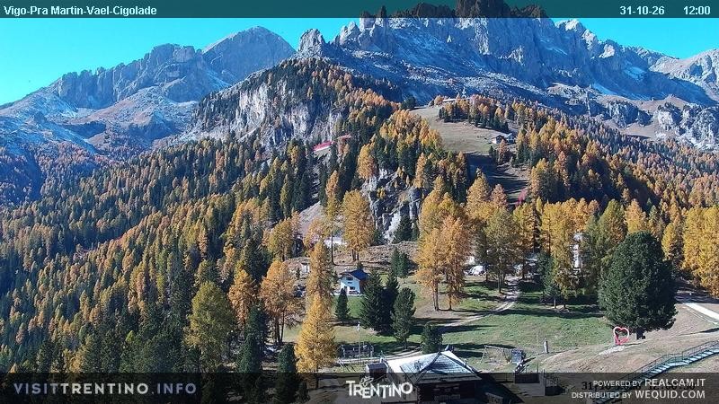 Archiv Foto Webcam Bergstation des Sesselliftes Pian Pecei-Pra Martin