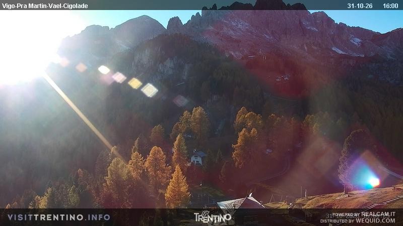 Archiv Foto Webcam Bergstation des Sesselliftes Pian Pecei-Pra Martin