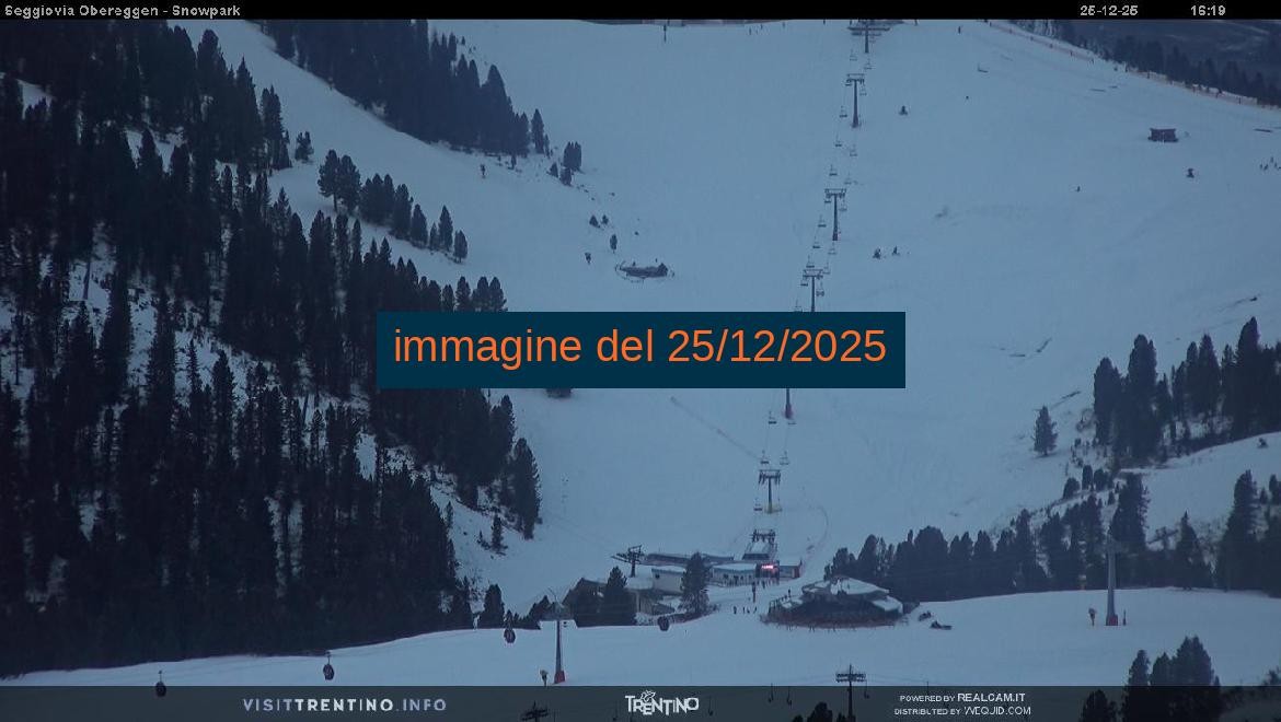 Archiv Foto Webcam Val di Fiemme Obereggen